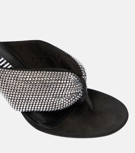 Mules Rem en satin à cristaux - The Attico - Modalova