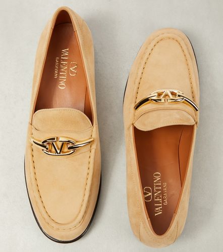 Mocassins VLogo Signature en daim - Valentino Garavani - Modalova