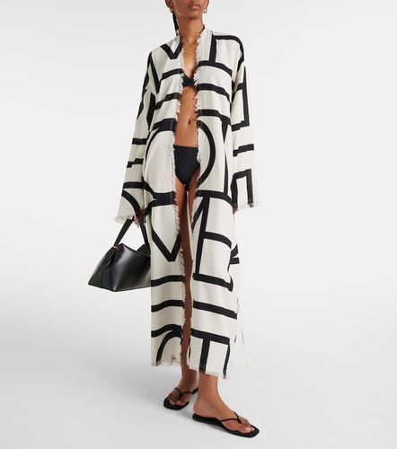 Robe portefeuille Monogram en coton - Toteme - Modalova