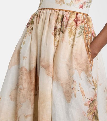 Robe Mahon en lin à imprimé - Zimmermann - Modalova