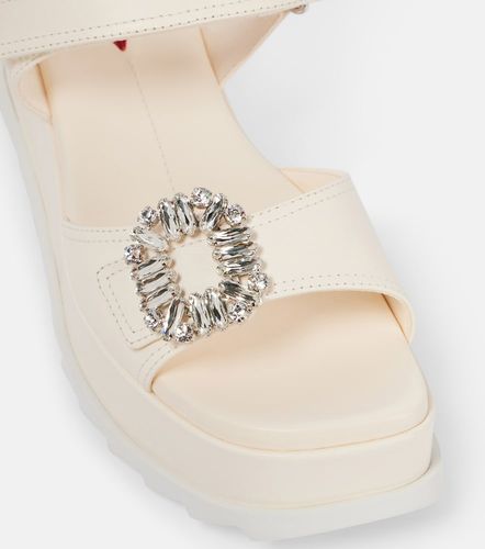 Sandales compensées Slidy Viv' en cuir à ornements - Roger Vivier - Modalova