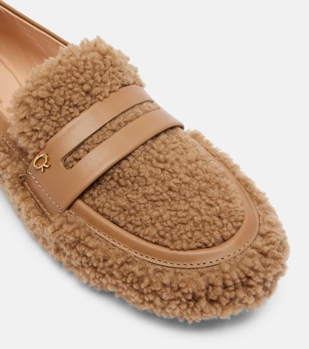 Mocassins en shearling et cuir - Gianvito Rossi - Modalova