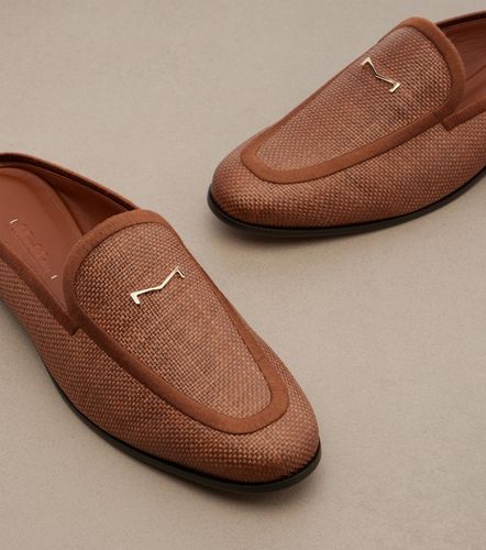 Mules Amito en raphia et cuir - Max Mara - Modalova