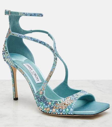Sandales Azia en satin à ornements - Jimmy Choo - Modalova
