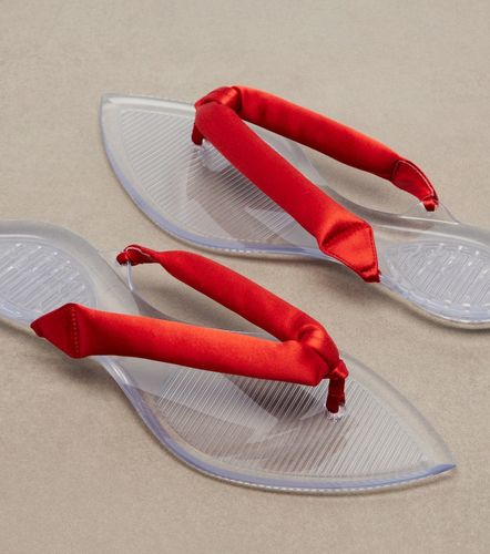 Alaïa Tongs Invisible en satin - Alaia - Modalova