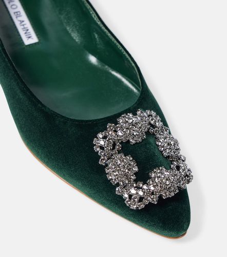 Ballerines Hangisi en velours - Manolo Blahnik - Modalova