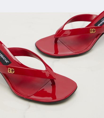 Mules DG en cuir verni - Dolce&Gabbana - Modalova