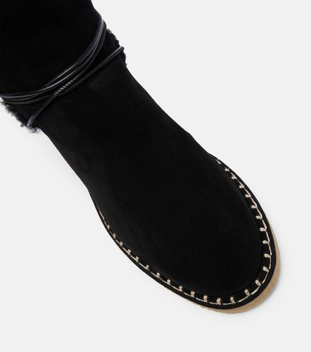 Bottines Megeve en daim et shearling - Aquazzura - Modalova