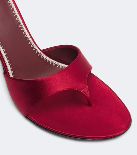 Mules en satin à appliqués floraux - Magda Butrym - Modalova