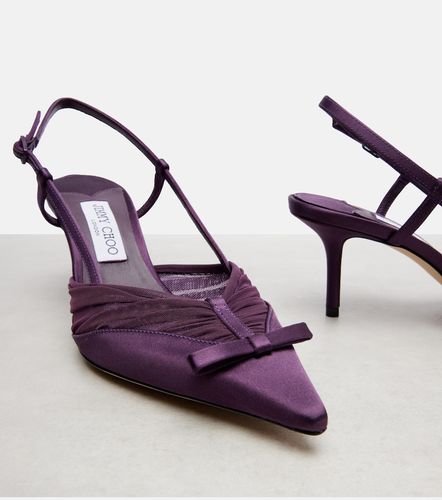 Escarpins slingback Afia 65 en satin - Jimmy Choo - Modalova