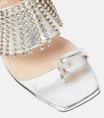Mules Bulla Preston en cuir métallisé à cristaux - Nodaleto - Modalova