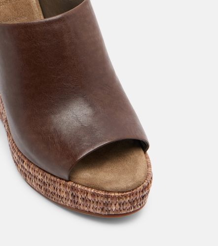 Mules compensées en cuir - Brunello Cucinelli - Modalova