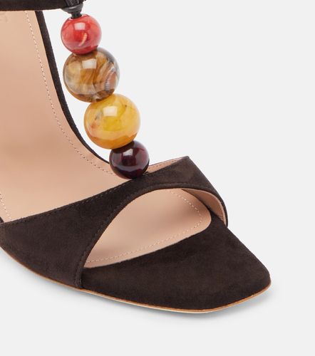 Sandales Lena en daim à perles - Malone Souliers - Modalova