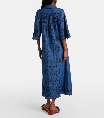 Robe midi Aster en denim à broderie - Zimmermann - Modalova
