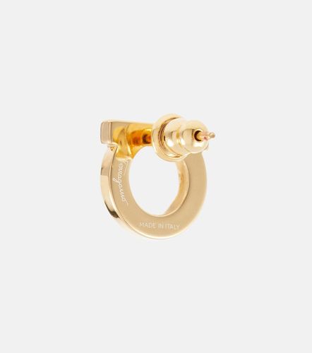 Boucles d’oreilles Gancio à perles fantaisie - Ferragamo - Modalova