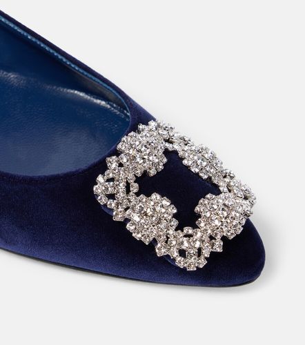 Ballerines Hangisi en velours à ornements - Manolo Blahnik - Modalova