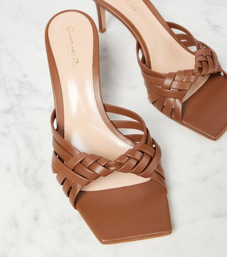 Mules Vyna 70 en cuir métallisé - Gianvito Rossi - Modalova