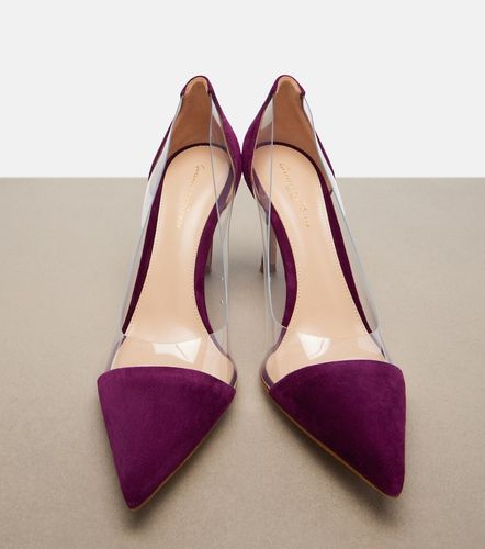 Escarpins Plexi en daim et TPU - Gianvito Rossi - Modalova