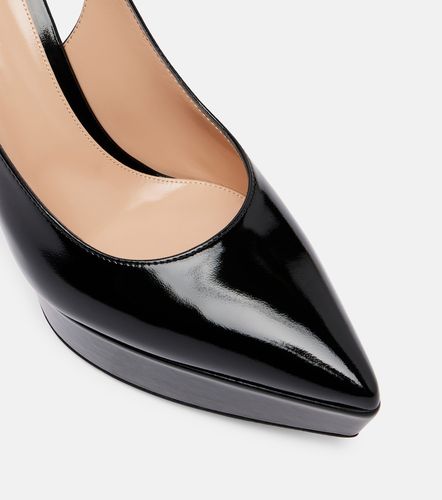 Escarpins Dasha à plateau en cuir verni - Gianvito Rossi - Modalova