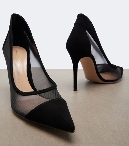 Escarpins en mesh et daim - Gianvito Rossi - Modalova