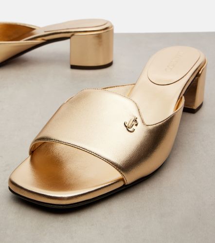 Mules Dina 45 en cuir métallisé - Jimmy Choo - Modalova