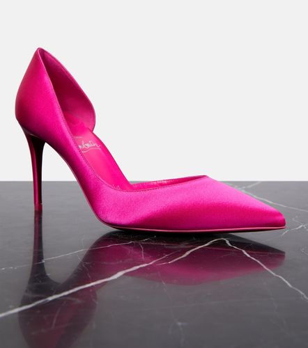 Escarpins Iriza 85 en satin de soie - Christian Louboutin - Modalova