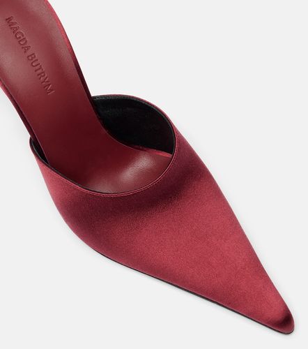 Escarpins en satin à fleurs - Magda Butrym - Modalova
