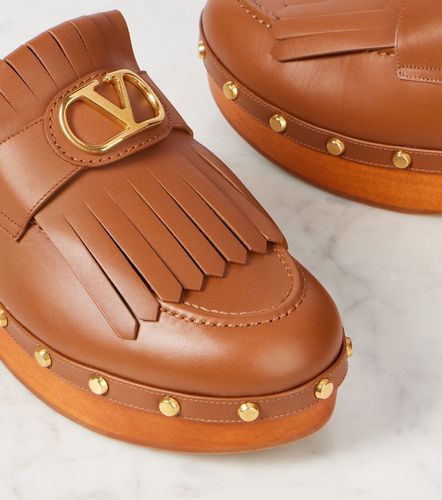 Mules VLogo en cuir - Valentino Garavani - Modalova