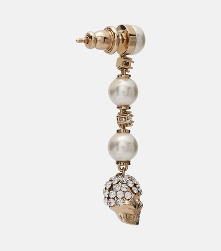Boucles d’oreilles Skull à cristaux - McQueen - Modalova