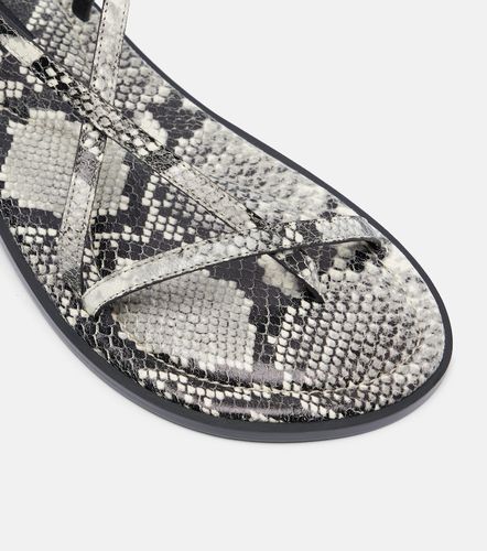 Sandales Edna en cuir à motif serpent - A.Emery - Modalova