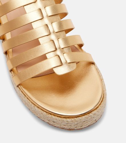 Sandales espadrilles Pompei en cuir - Gianvito Rossi - Modalova