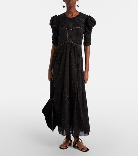 Robe longue Sichene en coton à pois - Marant Etoile - Modalova