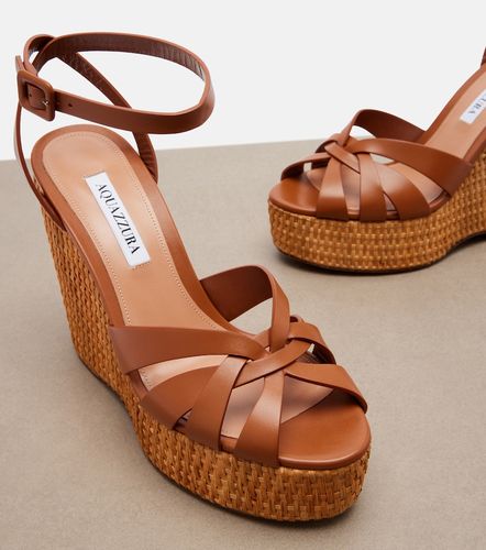 Sandales compensées Copacabana en cuir - Aquazzura - Modalova