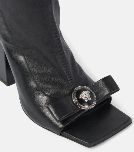 Bottes Gianni Ribbon en cuir - Versace - Modalova