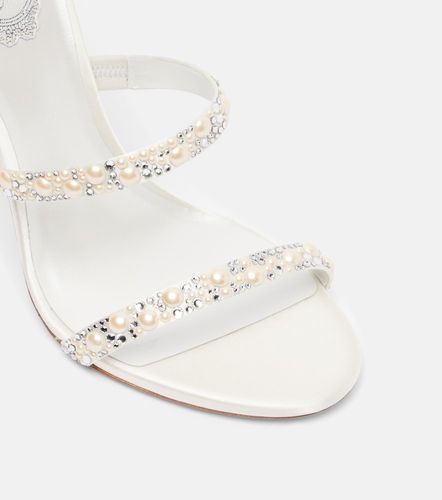 Sandales Cleo 105 en satin à ornements - Rene Caovilla - Modalova
