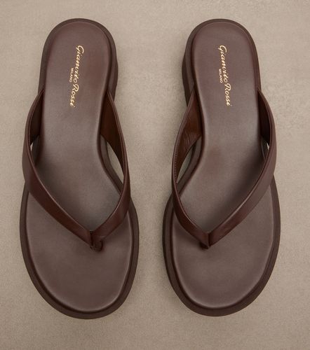 Tongs compensées en cuir - Gianvito Rossi - Modalova