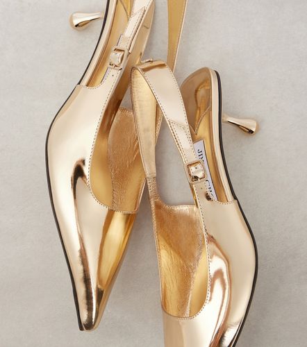 Escarpins slingback Amel 50 en cuir métallisé - Jimmy Choo - Modalova