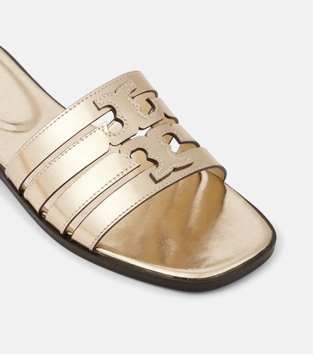 Mules Ines en cuir métallisé - Tory Burch - Modalova
