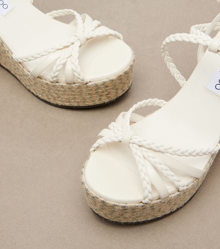 Sandales compensées Nyra en cuir - Jimmy Choo - Modalova