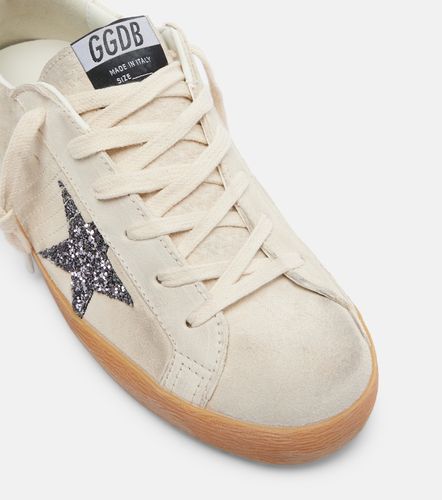 Baskets Super-Star en daim à paillettes - Golden Goose - Modalova