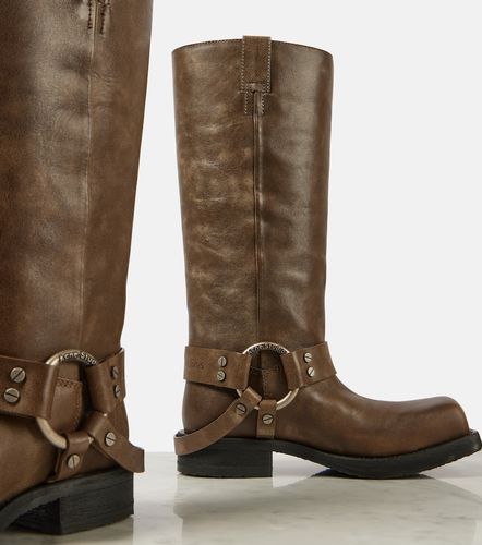 Acne Studios Bottes motard en cuir - Acne Studios - Modalova