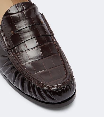 Mocassins en cuir façon croco - Max Mara - Modalova