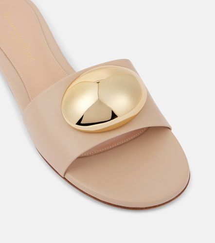 Mules en cuir à ornements - Gianvito Rossi - Modalova