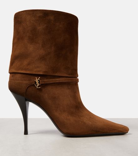 Bottines Niki 90 en daim - Saint Laurent - Modalova