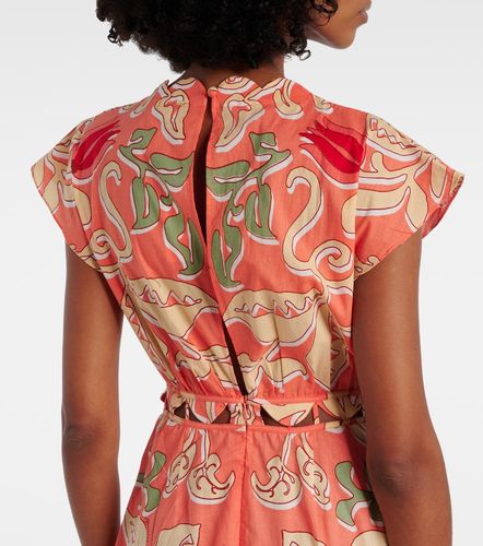 Robe longue Noreen imprimée en coton - Poupette St Barth - Modalova