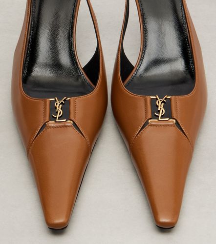 Escarpins slingback Babylone Breteuil en cuir - Saint Laurent - Modalova