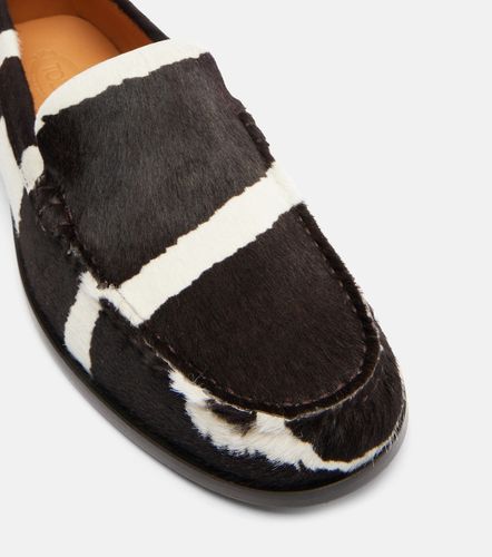 Mocassins imprimés en cuir façon poulain - Tod's - Modalova