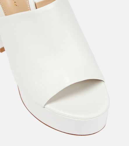 Mules Holly à plateau en cuir - Gianvito Rossi - Modalova