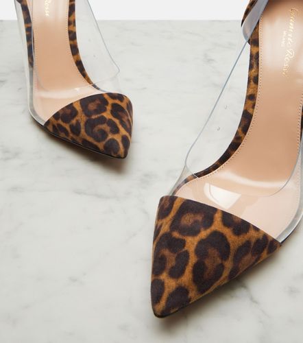 Escarpins Plexi en daim et TPU - Gianvito Rossi - Modalova