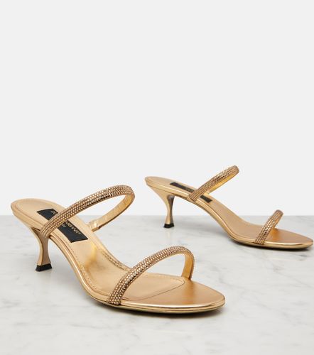 Mules 60 en satin à cristaux - Dolce&Gabbana - Modalova